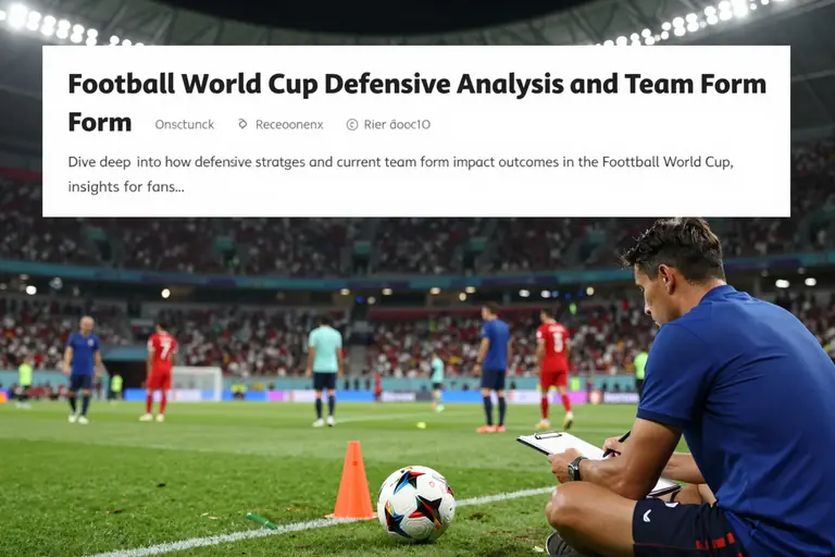 Football World Cup Defensive Analysis and Team Form