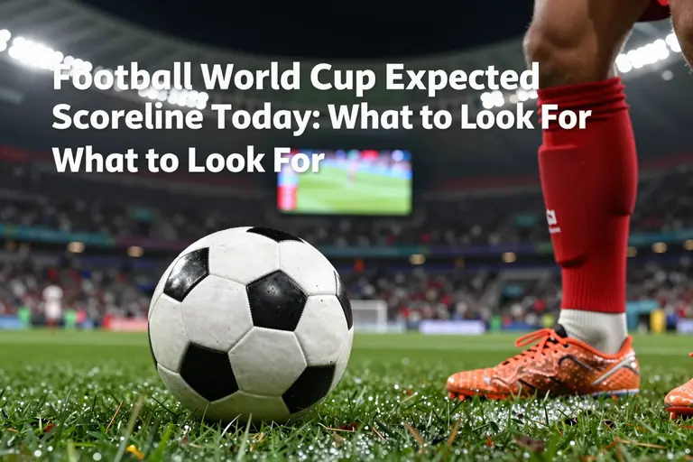Football World Cup Expected Scoreline Today: What to Look For